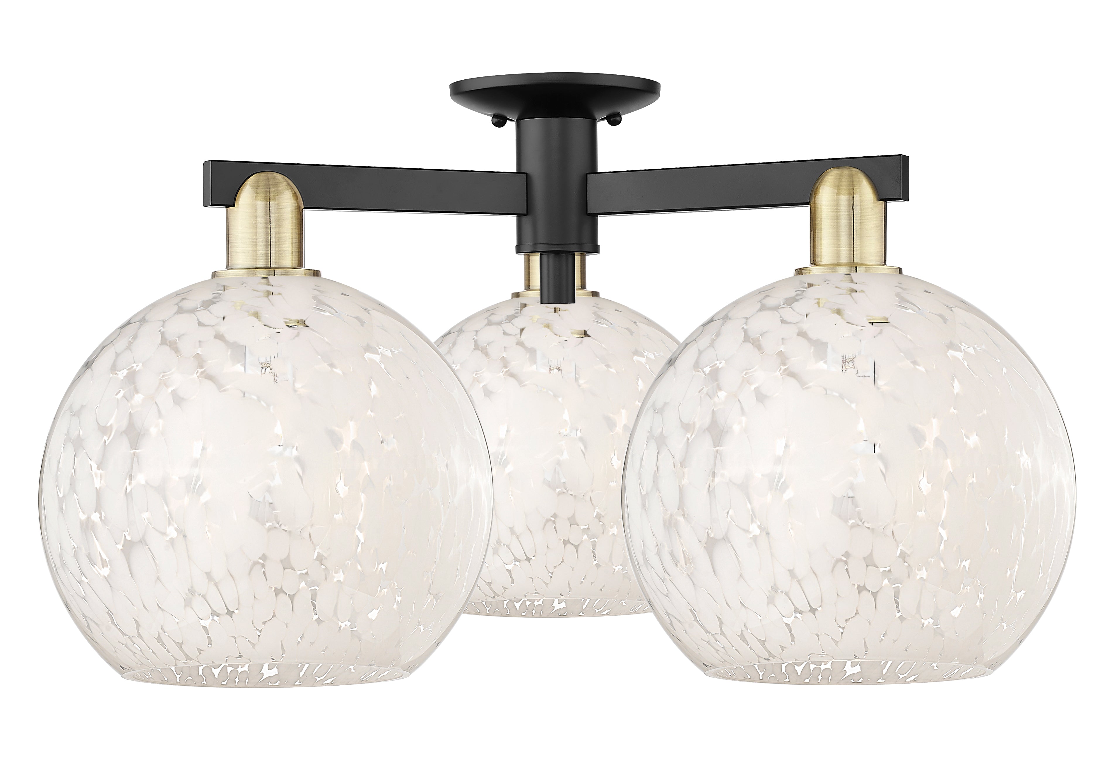 Arcadia Semi-Flush Mount Brushed Nickel