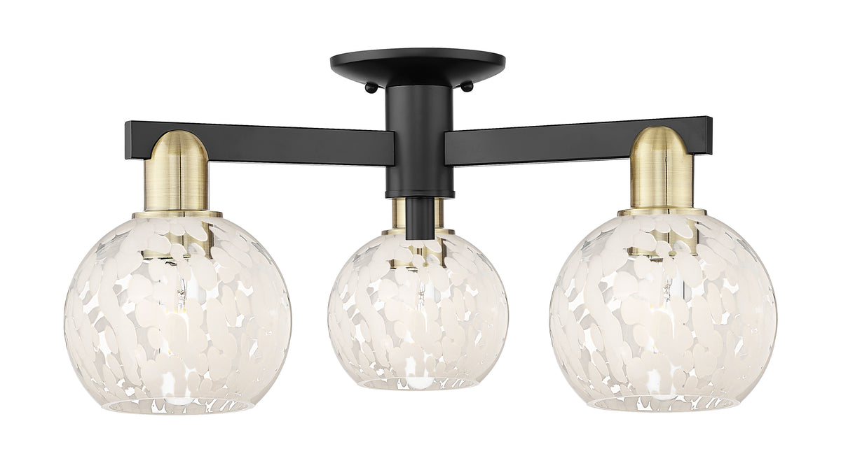 Arcadia Semi-Flush Mount Brushed Satin