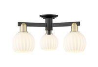 Arcadia Semi-Flush Mount Brushed Satin Nickel