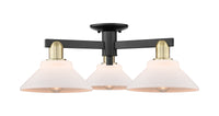 Arcadia Semi-Flush Mount Brushed Satin Nickel