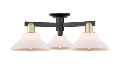 Arcadia Semi-Flush Mount Brushed Satin Nickel