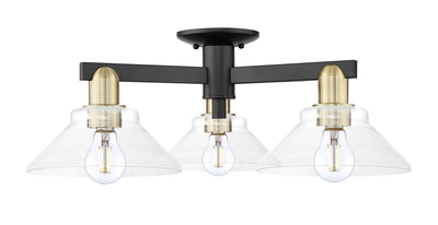 Arcadia Semi-Flush Mount Brushed Satin Nickel