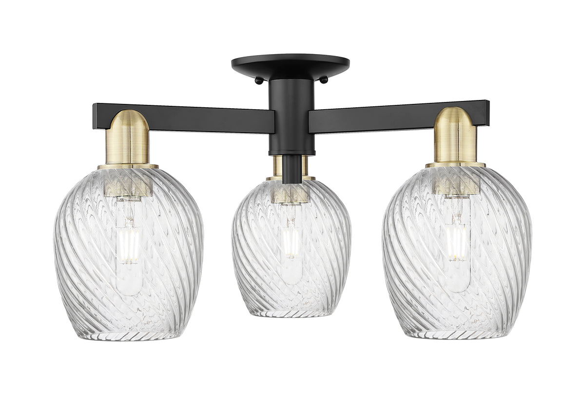 Arcadia Semi-Flush Mount Brushed Nickel