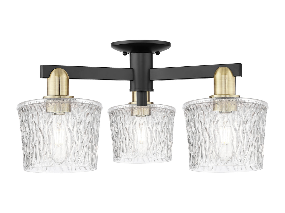 Arcadia Semi-Flush Mount Brushed Satin Nickel