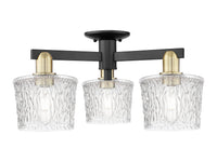 Arcadia Semi-Flush Mount Brushed Satin Nickel