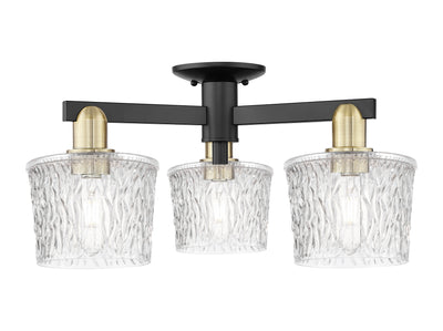 Arcadia Semi-Flush Mount Brushed Satin Nickel