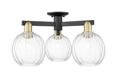 Arcadia Semi-Flush Mount Brushed Satin Nickel