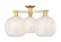Arcadia Semi-Flush Mount Brushed Nickel