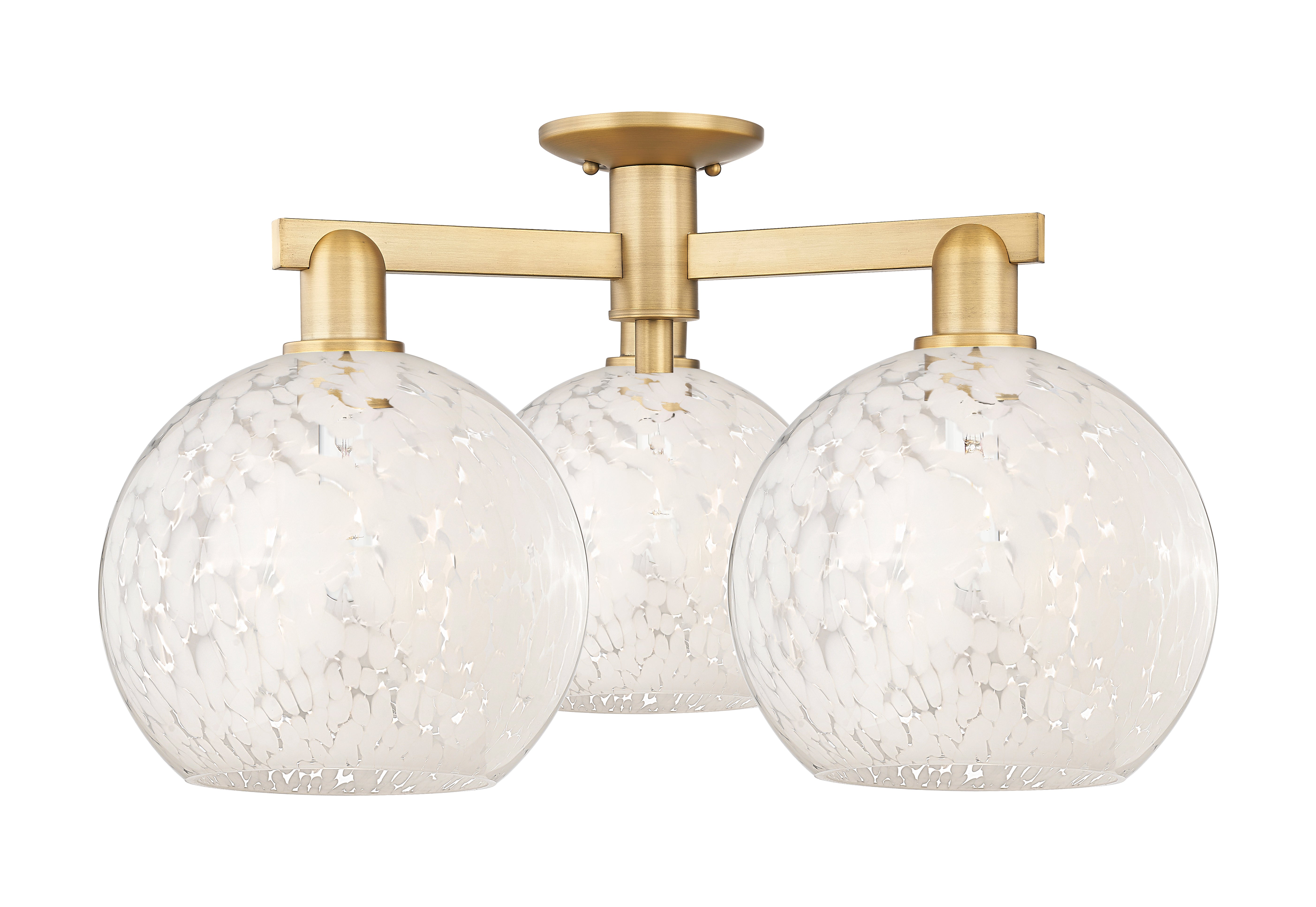 Arcadia Semi-Flush Mount Brushed Nickel
