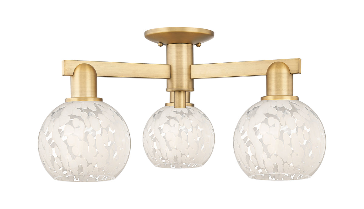 Arcadia Semi-Flush Mount Brushed Satin