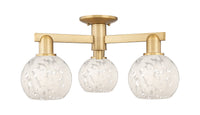 Arcadia Semi-Flush Mount Brushed Satin