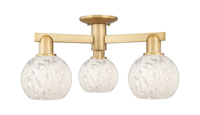Arcadia Semi-Flush Mount Brushed Satin