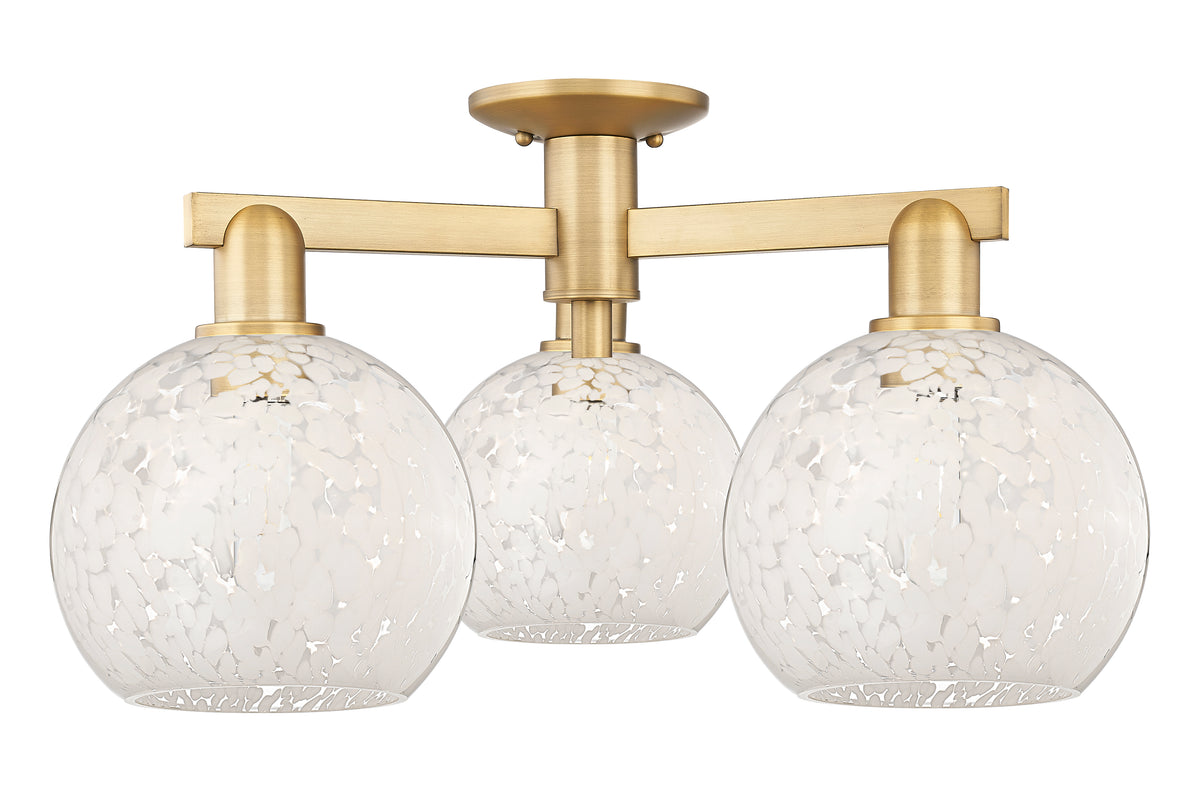Arcadia Semi-Flush Mount Brushed Nickel