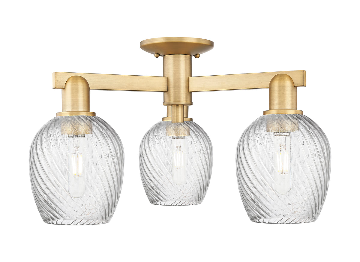 Arcadia Semi-Flush Mount Brushed Nickel