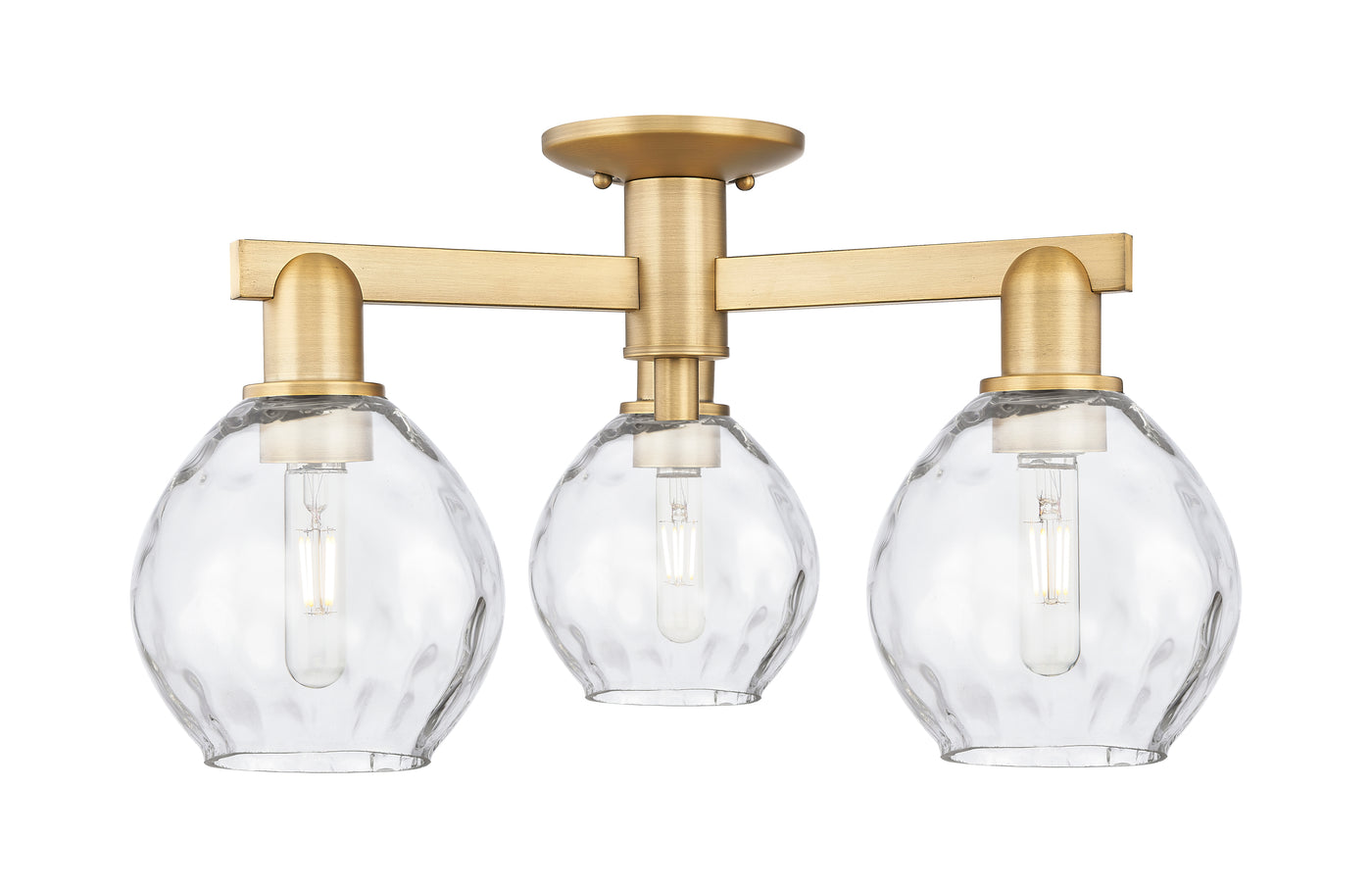 Arcadia Semi-Flush Mount Brushed Nickel