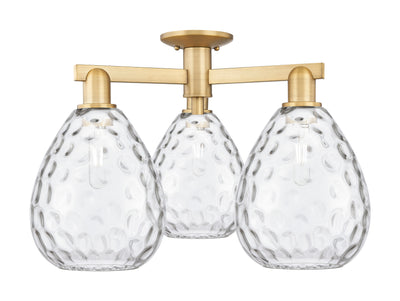 Arcadia Semi-Flush Mount Cast Brass