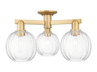 Arcadia Semi-Flush Mount Brushed Satin Nickel