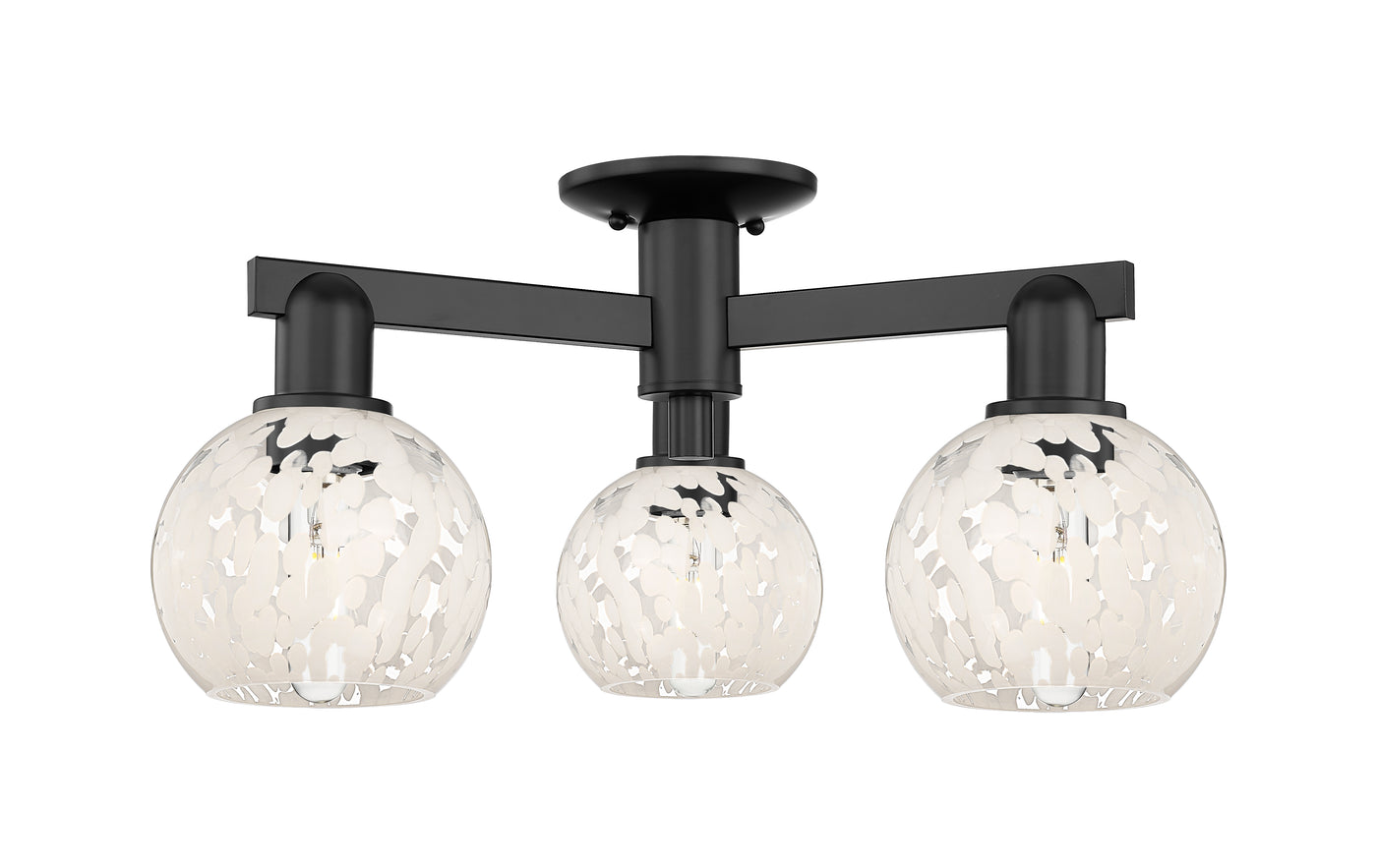 Arcadia Semi-Flush Mount Brushed Satin