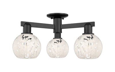 Arcadia Semi-Flush Mount Brushed Satin