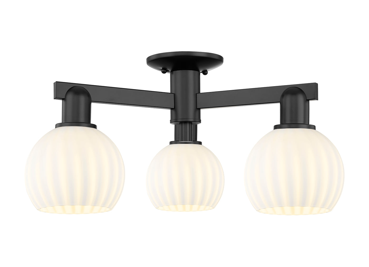 Arcadia Semi-Flush Mount Brushed Satin Nickel