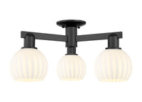 Arcadia Semi-Flush Mount Brushed Satin Nickel