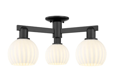 Arcadia Semi-Flush Mount Brushed Satin Nickel