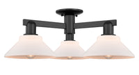 Arcadia Semi-Flush Mount Brushed Satin Nickel