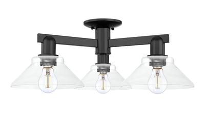 Arcadia Semi-Flush Mount Brushed Satin Nickel