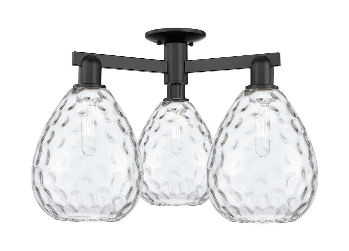 Arcadia Semi-Flush Mount Cast Brass