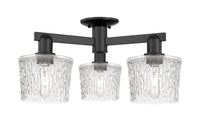 Arcadia Semi-Flush Mount Brushed Satin Nickel