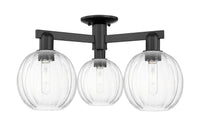 Arcadia Semi-Flush Mount Brushed Satin Nickel