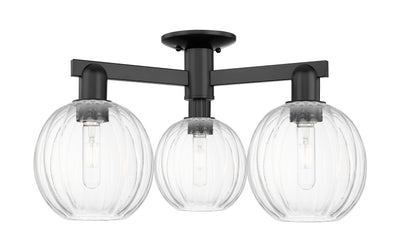 Arcadia Semi-Flush Mount Brushed Satin Nickel