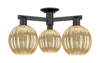 Arcadia Semi-Flush Mount Brushed Satin Nickel