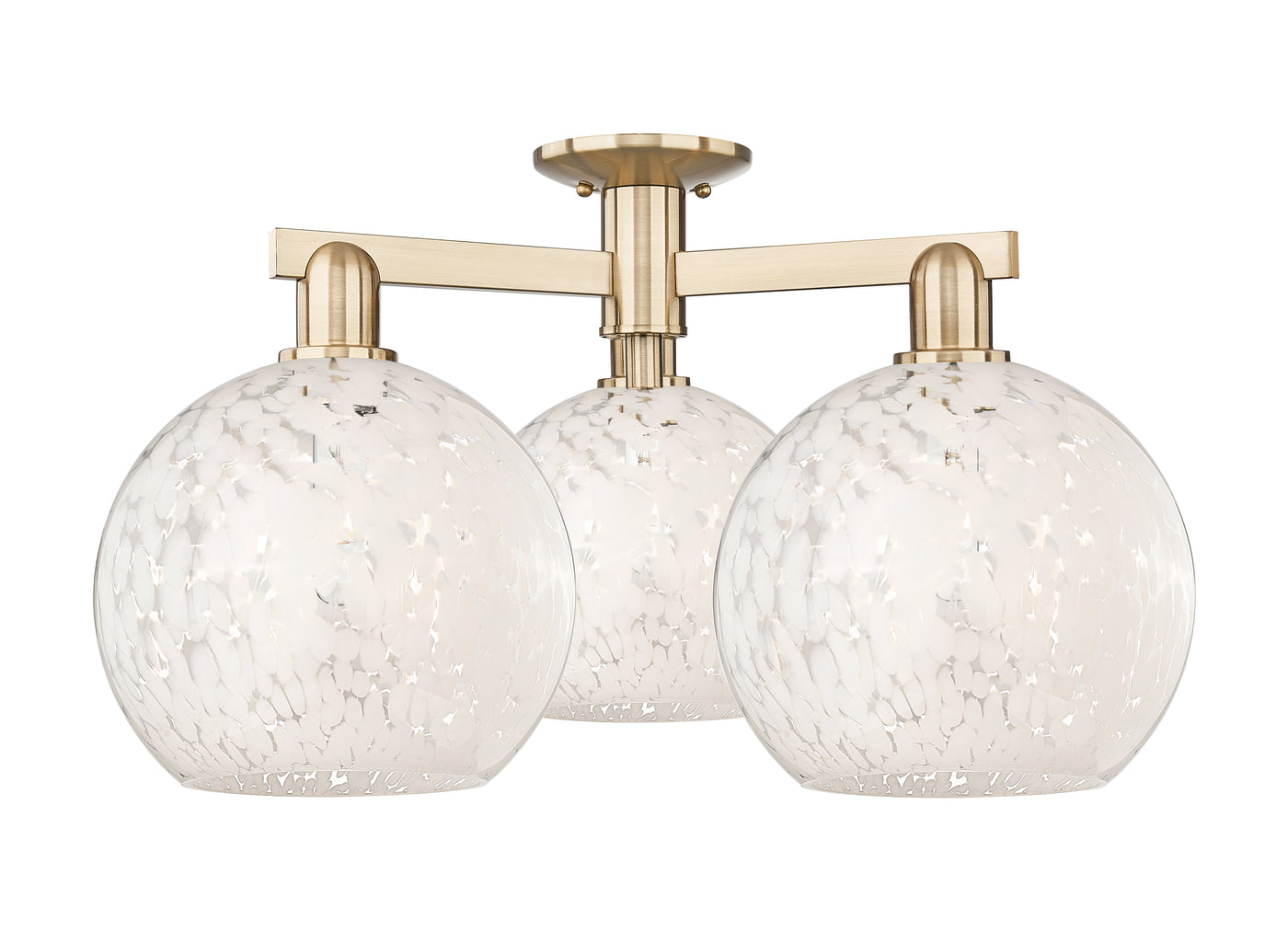 Arcadia Semi-Flush Mount Brushed Nickel