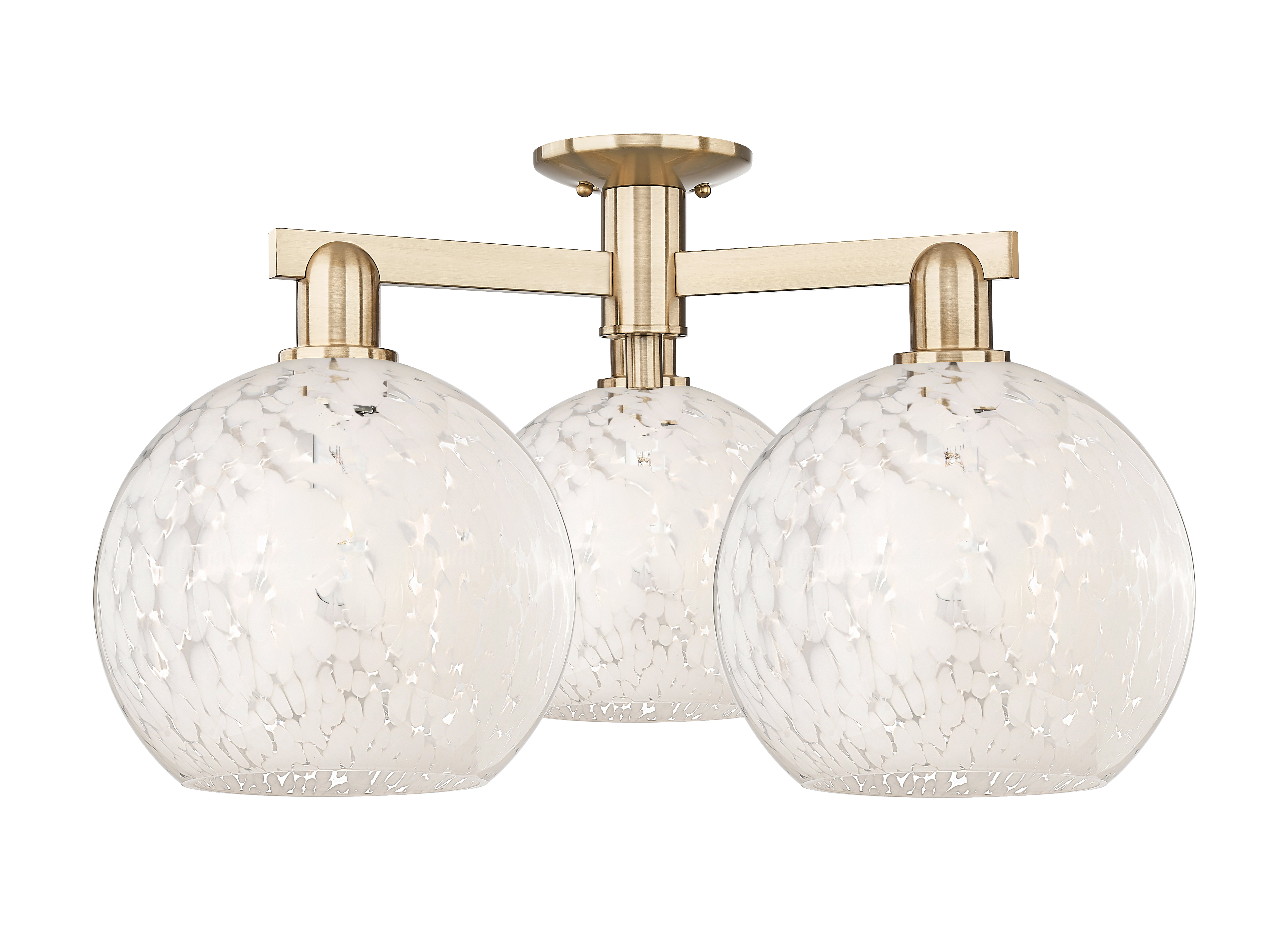 Arcadia Semi-Flush Mount Brushed Nickel