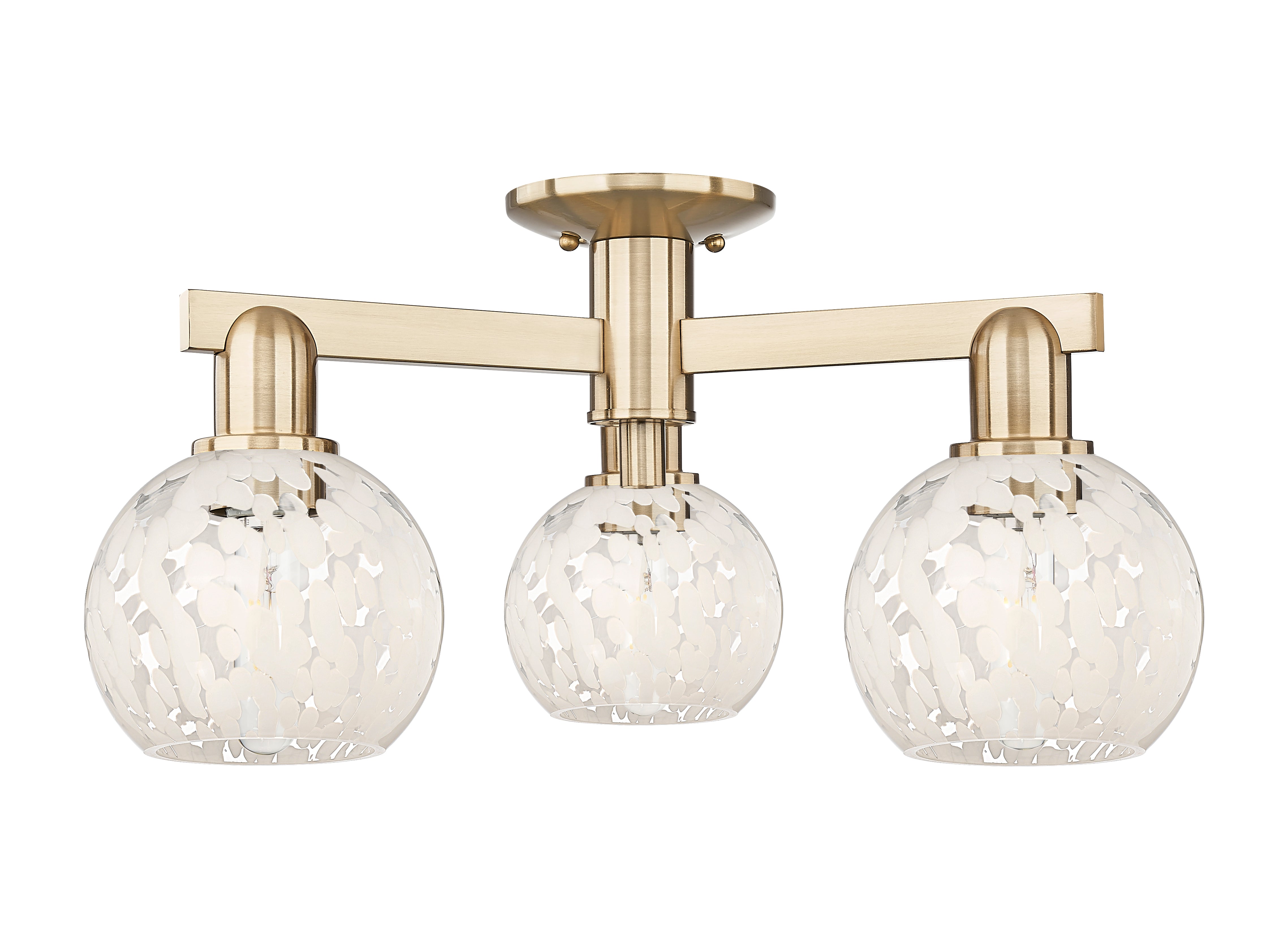 Arcadia Semi-Flush Mount Brushed Satin