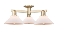Arcadia Semi-Flush Mount Brushed Satin Nickel