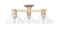 Arcadia Semi-Flush Mount Brushed Satin Nickel