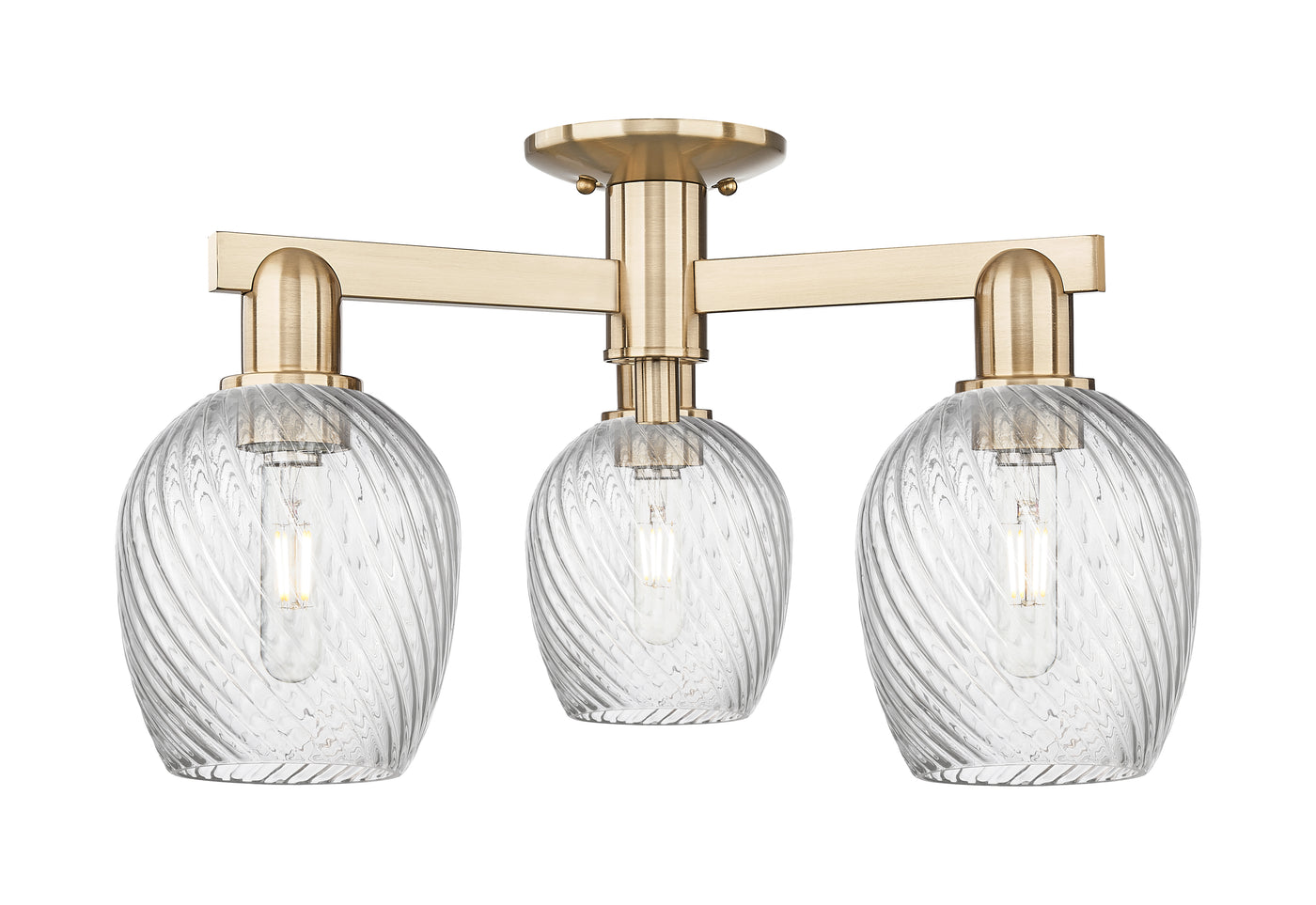 Arcadia Semi-Flush Mount Brushed Nickel
