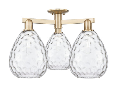 Arcadia Semi-Flush Mount Cast Brass
