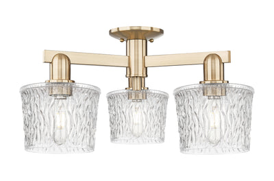 Arcadia Semi-Flush Mount Brushed Satin Nickel