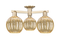 Arcadia Semi-Flush Mount Brushed Satin Nickel
