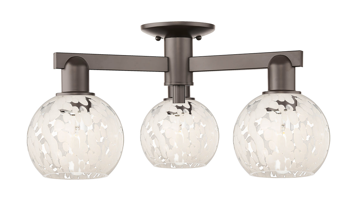 Arcadia Semi-Flush Mount Brushed Satin