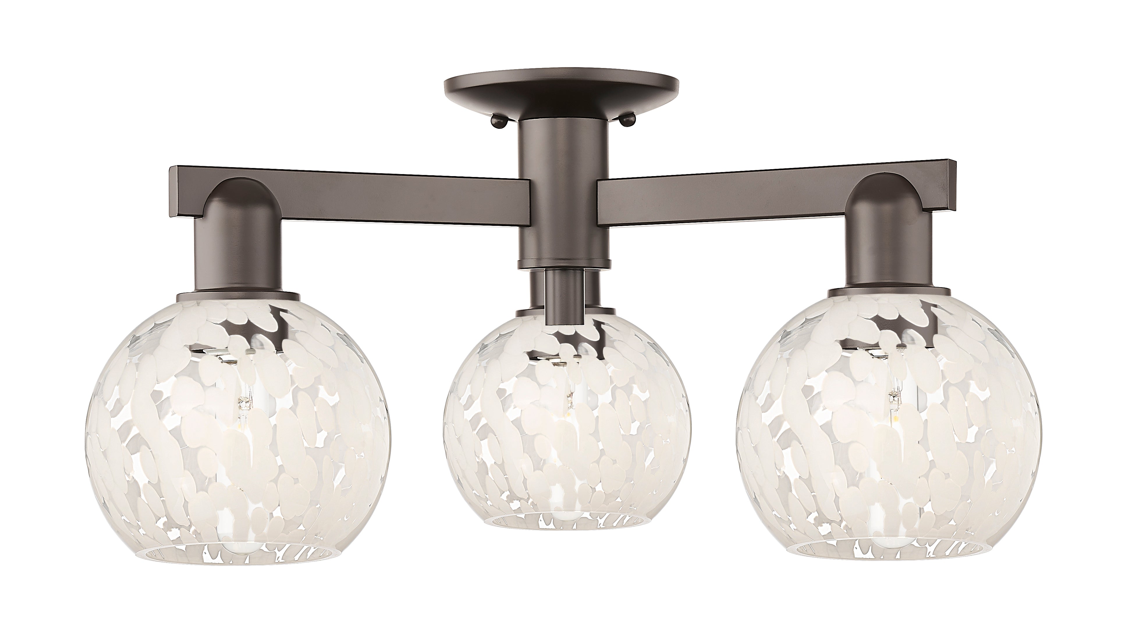 Arcadia Semi-Flush Mount Brushed Satin