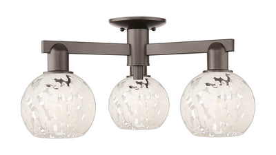 Arcadia Semi-Flush Mount Brushed Satin