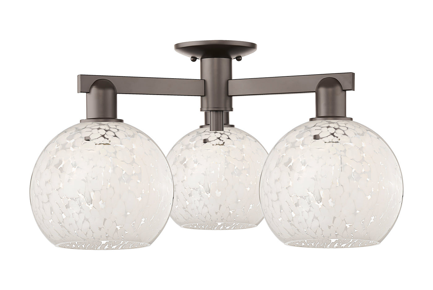 Arcadia Semi-Flush Mount Brushed Nickel