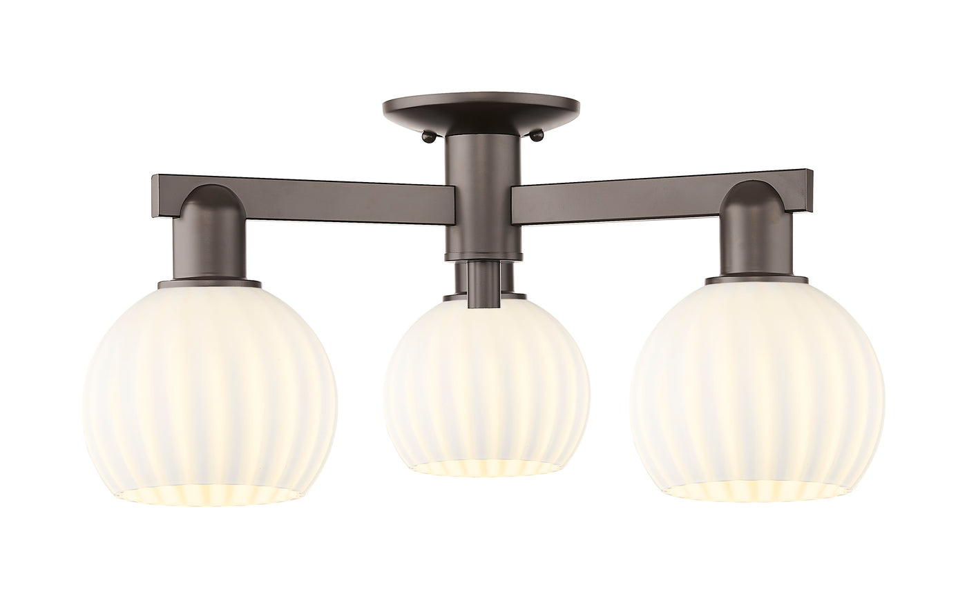 Arcadia Semi-Flush Mount Brushed Satin Nickel