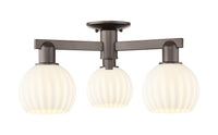 Arcadia Semi-Flush Mount Brushed Satin Nickel