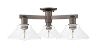 Arcadia Semi-Flush Mount Brushed Satin Nickel