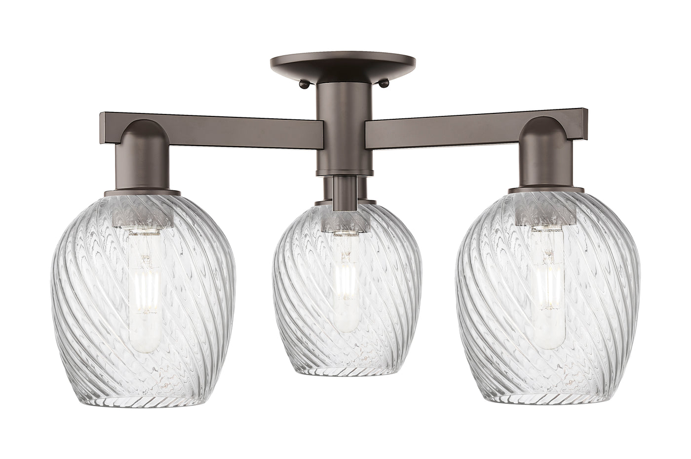 Arcadia Semi-Flush Mount Brushed Nickel